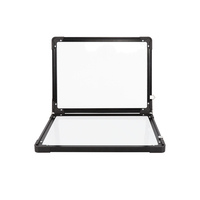 Madic 12x16 "Tableau blanc magnétique effaçable à sec pliable double face calendrier maison bureau tableau blanc de bureau