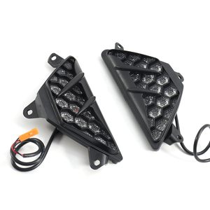 Clignotant triangulaire à LED pour Kawasaki Ninja 400 650 Zx4r, Kit de mise à niveau étanche en ABS noir - Product Image 1