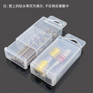 Boîte de rangement pour forets, en plastique transparent, rectangulaire, organisateur d'outils portable, fermeture à pression pour forets hélicoïdaux, tournevis, tarauds - Product Image 5