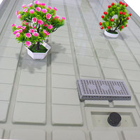 Système hydroponique Ebb & Flow 4x8, tables pour la culture de tomates, équipement d'inondation et de drainage, plateaux de culture roulants 4 et 8, cadre métallique