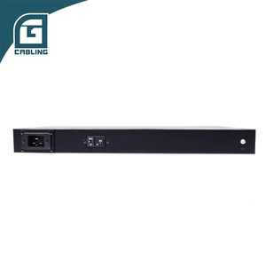 Gcabling Unité <span class=keywords><strong>de</strong></span> distribution d'alimentation (PDU) 19 pouces 1U 12 voies 10 kW, intelligente, simple 48 V, pour armoire <span class=keywords><strong>de</strong></span> serveur 42U Europe avec boîtier - Product Image 3