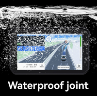 Kamera Dasbor Motor 5 Inci Tahan Air IP67 Wireless CarPlay Android Auto Dual 1080P GPS Navigasi Perekam