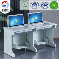 Poste de travail métallique polyvalent pour salle de cours, école, bureau, chambre, hôtel, laboratoire informatique