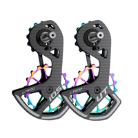 LTWOO Roda Pemandu Derailleur Belakang 11-Speed Serat Karbon Set Roda Pulley Sepeda Bantalan Keramik Kompatibel 105/UT/Ultegra/DURA