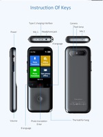 Traducteur intelligent AI mini, assistant GPT, écran tactile, traduction vocale / traduction hors ligne Wi-Fi, utilisation en voyage et en conférence