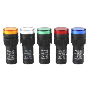 ไฟแสดงสถานะ LED ขนาด 16 มม. รุ่น Ad16-16C 12V 24V 220V 380V สีแดง เหลือง เขียว ไฟแสดงสถานะพลังงาน  IP65 ทรงกลม ทำจากพลาสติก - Product Image 3
