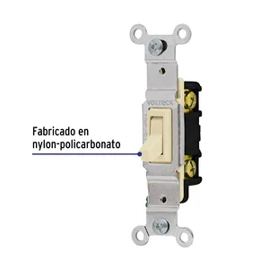 Interruttore a levetta verticale, Standard, avorio, Volteck, Master con 100 unità