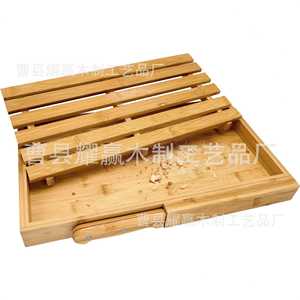 Planche à découper en bambou 40x23.5x4cm avec fente pour couteau, pour trancher et présenter les baguettes - Product Image 3