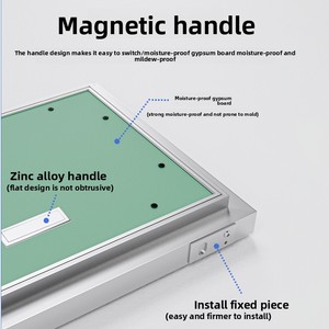 Tùy chỉnh vòi chữa cháy/điện tốt/Ống cũng bao gồm-Nhôm kiểm tra cửa chống cháy và cách nhiệt bảng điều khiển cửa truy cập - Product Image 6