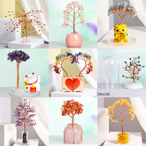 งานฝีมือคริสตัลธรรมชาติต้นไม้นำโชควัสดุผสมสำหรับตกแต่งบ้าน - Product Image 6