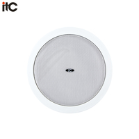 Système de musique de fond professionnel 100V 6W stéréo haut-parleurs de plafond, ensemble de haut-parleurs de plafond IP actifs
