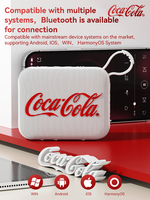 Headset Gaming Coca-Cola T21 Nirkabel Over-Ear dengan ENC, Suara HD, Nyaman untuk Pria Wanita