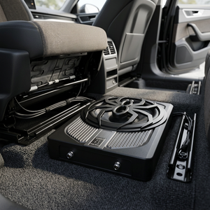 Altavoz para Auto de 10 Pulgadas, Subwoofer <span class=keywords><strong>Amplificado</strong></span> de 200W para Debajo del Asiento, Bajo Perfil, Ultra Delgado, con Control Remoto - Product Image 4