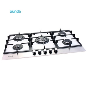Piano Cottura a Gas Xunda a 5 Fuochi, Elettrodomestico da Cucina Professionale, Piano Cottura a Gas Incasso in Vetro Temperato per Uso Domestico e Alberghiero - Product Image 4