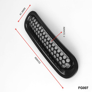 Grille de pare-chocs avant Jeep Wrangler 7 pièces en maille noire 07-17 Pièces de modification - Product Image 4