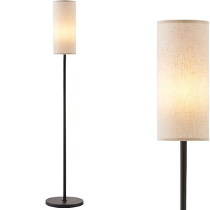 Lampe sur pied LED en fer moderne contemporaine avec interrupteur au pied pour l'éclairage d'ambiance des hôtels - Product Image 4