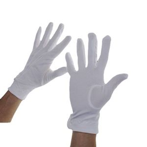 The Cotton <b>Wool</b> Button <b>Gloves</b> One Size White Safety Work <b>Gloves</b> - Product Image 2