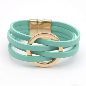 Couple Leather <b>Bracelet</b> Tiered Pricing Policy Wholesalers Protective Coating Seal Holiday Gift for Women Industrial Color Time - Product Image 5