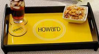 Plateau de service en bois par sublimation, imprimé en bois, Style rustique, personnalisé, vente en gros, avec insertion en MDF A3