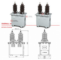 Transformateur de courant extérieur en résine époxy coulée 12 kV LBZW-10 300/5A classe 0.2S 10P10 pour le choix de projets de commutation
