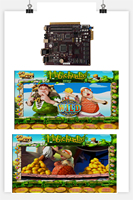 China fabriek op maat gemaakte arcade moederbord PCB OEM ODM Habichuelas Fish Fruit King Coin Jamma multi-game bord kast