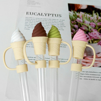 Vente en gros de pailles pour glaces Accessoires pour gobelets Capuchon de paille Anti-poussière