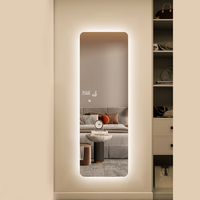 Vente directe d'usine Prévisions météorologiques 3 couleurs Lumière Étanche LED miroir complet avec Bluetooth