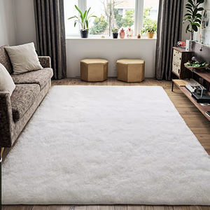 Tappeto di Tendenza Morbido e Soffice <span class=keywords><strong>a</strong></span> Pelo Alto <span class=keywords><strong>in</strong></span> Pelliccia Sintetica Antiscivolo, Lavorato <span class=keywords><strong>a</strong></span> Macchina per Casa, Campeggio e Preghiera - Product Image 2