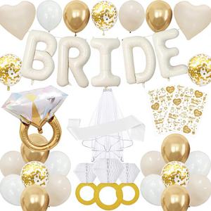 <span class=keywords><strong>Kit</strong></span> de Decoración para Despedida de Soltera, Banda de Futura Novia, Velo, Pegatinas de Tatuajes, Cortinas de Aluminio, Globos, Artículos para Fiesta de Despedida de Soltera - Product Image 1