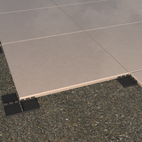 Alas pijakan kaki tinggi dapat diatur, penyangga karet untuk Paving dan Decking untuk ubin keramik