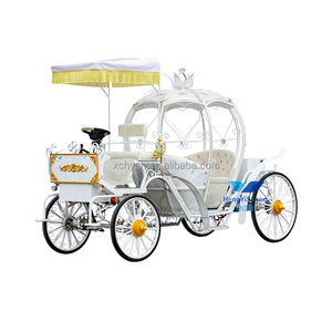 Paardenkoets/Elektrische pompoenkoets Huwelijkskoets 4-wiel Speciaal transport Paardenkar Hot Sale - Product Image 2