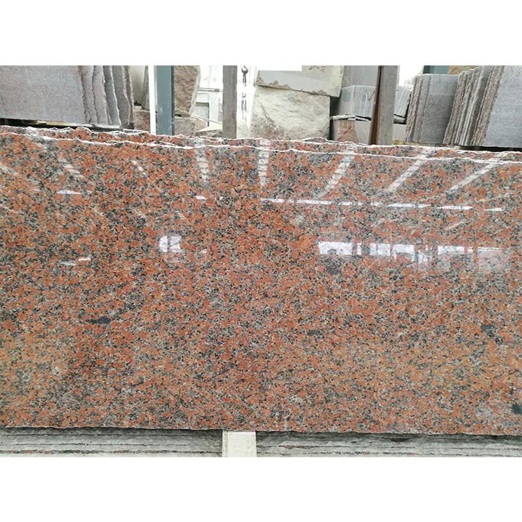 Wholesale Price Maple Red Dark Natural Granite Stone Polished Big Slab