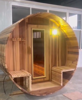Meilleure Vente 2026 : Sauna Moderne en Bois Massif Personnalisable pour Plusieurs Utilisateurs, Cabine de Vapeur Commerciale avec Système de Contrôle Intégré