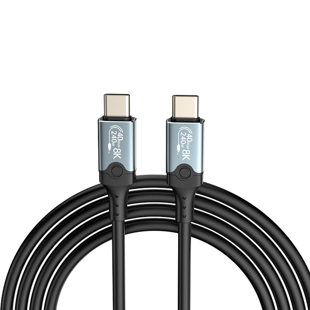 USB4 240W 40Gbps 8K Data & Charging Cable for Thunderbolt 4, USB C to USB C Monitor Cable