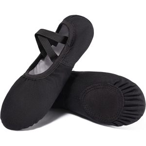 รองเท้าบัลเลต์ผ้าใบพื้นแบน Dynadans สำหรับเด็กหญิงและผู้หญิง - Product Image 3