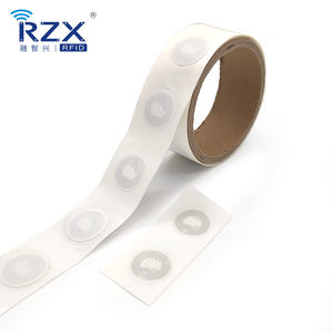 RFID клейкие перепрограммируемые Мини NFC инкрустированные этикетки маленькие RFID наклейка бумага рулонная бирка NTAG 216 NFC чип 888 байт NFC наклейки - Product Image 1