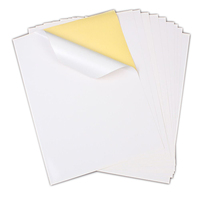 100 pièces de papier autocollant transparent brillant A4 imperméable personnalisé pour la promotion en supermarché, impression laser pour produits d'épicerie