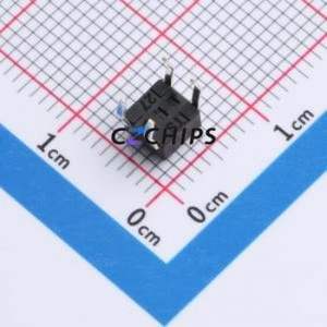 TS09-CBW1FH3.5 Tactile Switch Through hole-4P,4.5x4.5mm Switch Single Pole Single Throw Round Button 2.5N Through Hole - Product Image 2