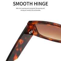 Lunettes de soleil de luxe marron petites montures carrées lunettes pour petit visage fou Rockstar Vintage rétro lunettes de soleil écaille de tortue
