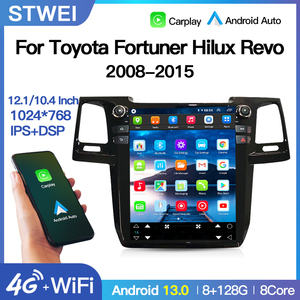 เครื่องเล่นมัลติมีเดียสำหรับรถยนต์โตโยต้าฟอร์จูนเนอร์ไฮลักซ์รีโว2008-2015คาร์เพลย์แอนดรอยด์11เทสลาเครื่องเล่นมัลติมีเดียในรถยนต์ - Product Image 2