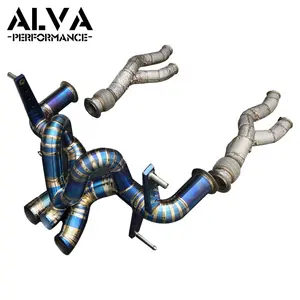ALVA X TINOX 고성능 배기 시스템 Downpipe 머플러 람보르기니 Aventador LP740