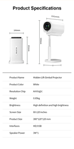 Máy chiếu video nhà máy 4k <span class=keywords><strong>Mini</strong></span> rạp hát tại gia TS-5 Màn chiếu máy chiếu thông minh Android <span class=keywords><strong>Mini</strong></span> 4k - Product Image 6