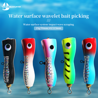 Leurre de surface Popper pour la pêche au maquereau, au bar, à la truite et au tilapia en eau salée 115MM 45G