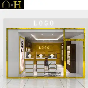 Shopping Mall Modern Plywood Simple Jewellery Shop Counter Design For Jewelry Shop Display