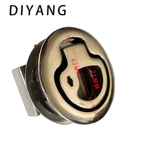 Cerradura de Piso de Acero Inoxidable 316 Diyang con Llave Redonda para Uso en Embarcaciones - Product Image 2