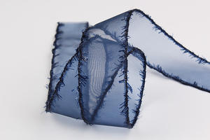 Productos listos 1 1/2 "100Y <span class=keywords><strong>Color</strong></span> sólido Shinny Fringe Edge Organza Ribbon para accesorios para el <span class=keywords><strong>cabello</strong></span> DIY - Product Image 5