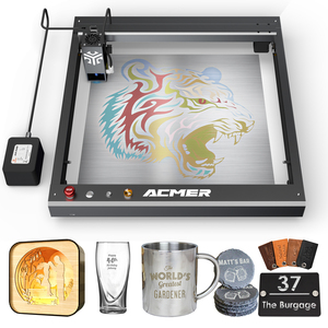 ACMER P2 High-Speed 10W/20W/33W Diode Laser <b>Engraver</b> Cutter <b>Machine</b> 420*400mm with Auto Air Assist for Paper Leather Crystal - Product Image 1