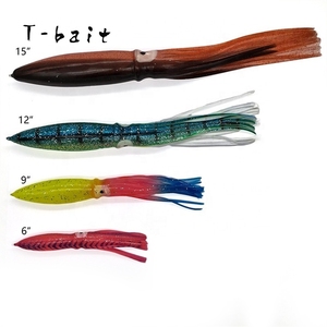 Trolling-Tintenfischköder 6'' 9'' 12'' 15'' 18'' 21'' Weicher Kunststoff-Tintenfischköder für Großwildfischen im Hochseebereich - Product Image 2