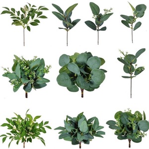 <span class=keywords><strong>Real</strong></span> Like artificial greenery Wedding foglie artificiali Decorative foglie di eucalipto in vendita - Product Image 1