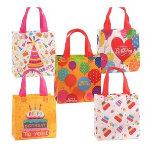 Sacs en non-tissé personnalisés pour cadeaux de carnaval, réutilisables, petits, mignons, pour enfants, pour fête d'anniversaire, safari - Product Image 2